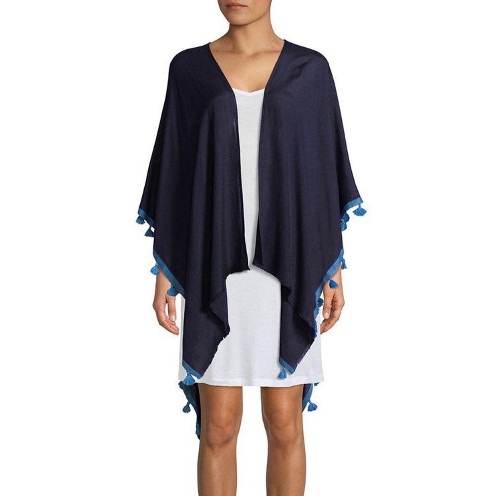 Echo Cabana Tassel Ruana Coverup